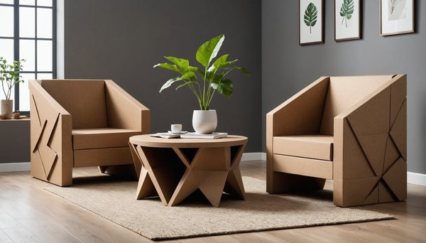 Sustainable cardboard furniture: chic designs for eco-friendly living
